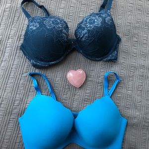 34D Maidenform & b.tempt’d Pushup Bras